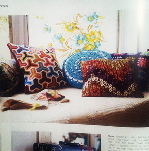Organic Cotton Crocheted Cushion-Cushions-EKA