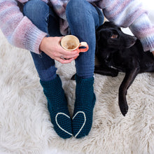 Load image into Gallery viewer, Slipper Socks With Love Heart - Adult-Slipper Socks-EKA

