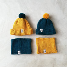 Load image into Gallery viewer, Mini Cowl Scarf With Bobble Hat Set-Hats-EKA
