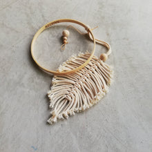 Load image into Gallery viewer, Macrame Feather Dreamcatcher-Wall Hangings-EKA
