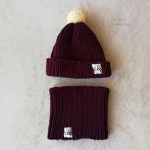 Load image into Gallery viewer, Mini Cowl Scarf With Bobble Hat Set-Hats-EKA

