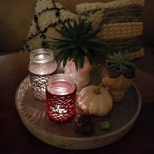 Load image into Gallery viewer, Organic Cotton Lace Covered Jar, Vase and Lantern-Lace Covered Vase-EKA
