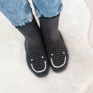 Smiley Face Slipper Socks-Slipper Socks-EKA
