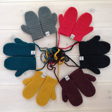 Load image into Gallery viewer, Smiley Face Mittens - Adult-Mittens-EKA
