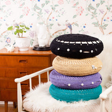 Load image into Gallery viewer, Organic Cotton Crocheted Cushion-Cushions-EKA
