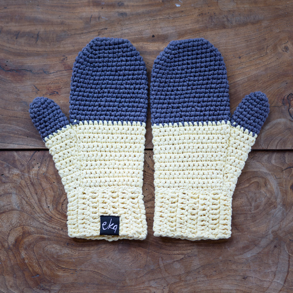 Dip Dye Mittens Organic Cotton-EKA