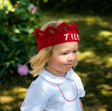 Load image into Gallery viewer, Personalised Crocheted Crown - Baby, Child, Adult-Baby &amp; Toddler-EKA
