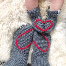 Load image into Gallery viewer, Heart Booties - baby and child-Baby Booties-EKA

