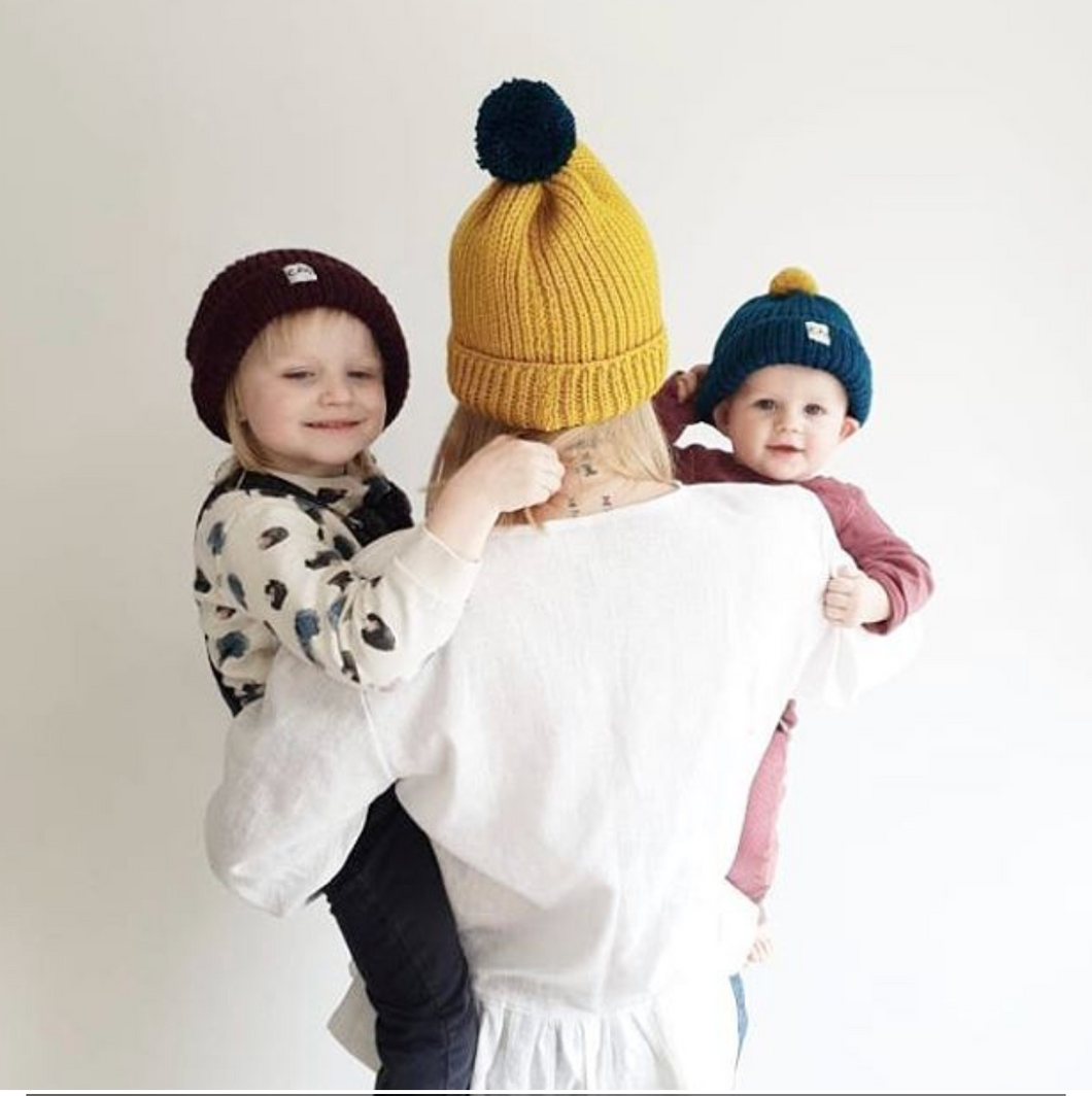 Mummy And Me Bobble Hat Set-Hats-EKA