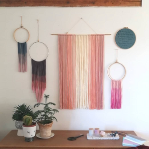 Blush Ombre Wall Hanging-Wall Hangings-EKA