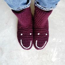 Load image into Gallery viewer, Smiley Face Slipper Socks-Slipper Socks-EKA
