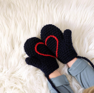 Hidden Heart Mittens - Baby and Child-Mittens-EKA