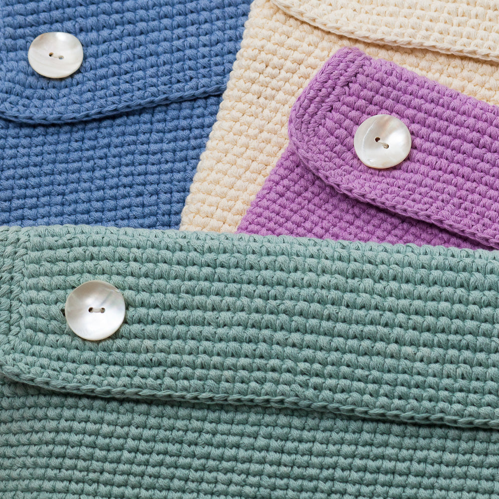 Crocheted Laptop Case - Organic Cotton-Tech Covers-EKA