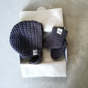 New Baby Gift Set - Bonnet And Booties-EKA