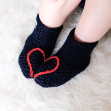 Load image into Gallery viewer, Heart Booties - baby and child-Baby Booties-EKA
