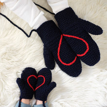 Load image into Gallery viewer, Daddy And Me Matching Heart Mittens-Mittens-EKA
