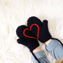 Load image into Gallery viewer, Hidden Heart Mittens - All Sizes-Mittens-EKA
