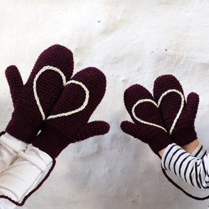 Hidden Heart Mittens - All Sizes-Mittens-EKA