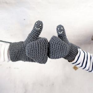 Smiley Face Mittens - Adult-Mittens-EKA