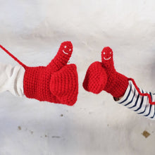 Load image into Gallery viewer, Smiley Face Mittens - kids sizes-Mittens-EKA
