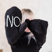 Load image into Gallery viewer, YES NO Mittens Handmade - Adult Size-Mittens-EKA
