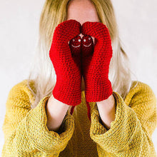 Load image into Gallery viewer, Smiley Face Mittens - Adult-Mittens-EKA
