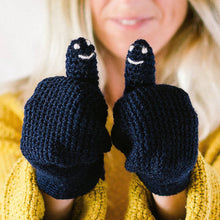 Load image into Gallery viewer, Smiley Face Mittens - Adult-Mittens-EKA
