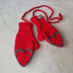 Heart Tipped Mittens For Baby And Child-Mittens-EKA