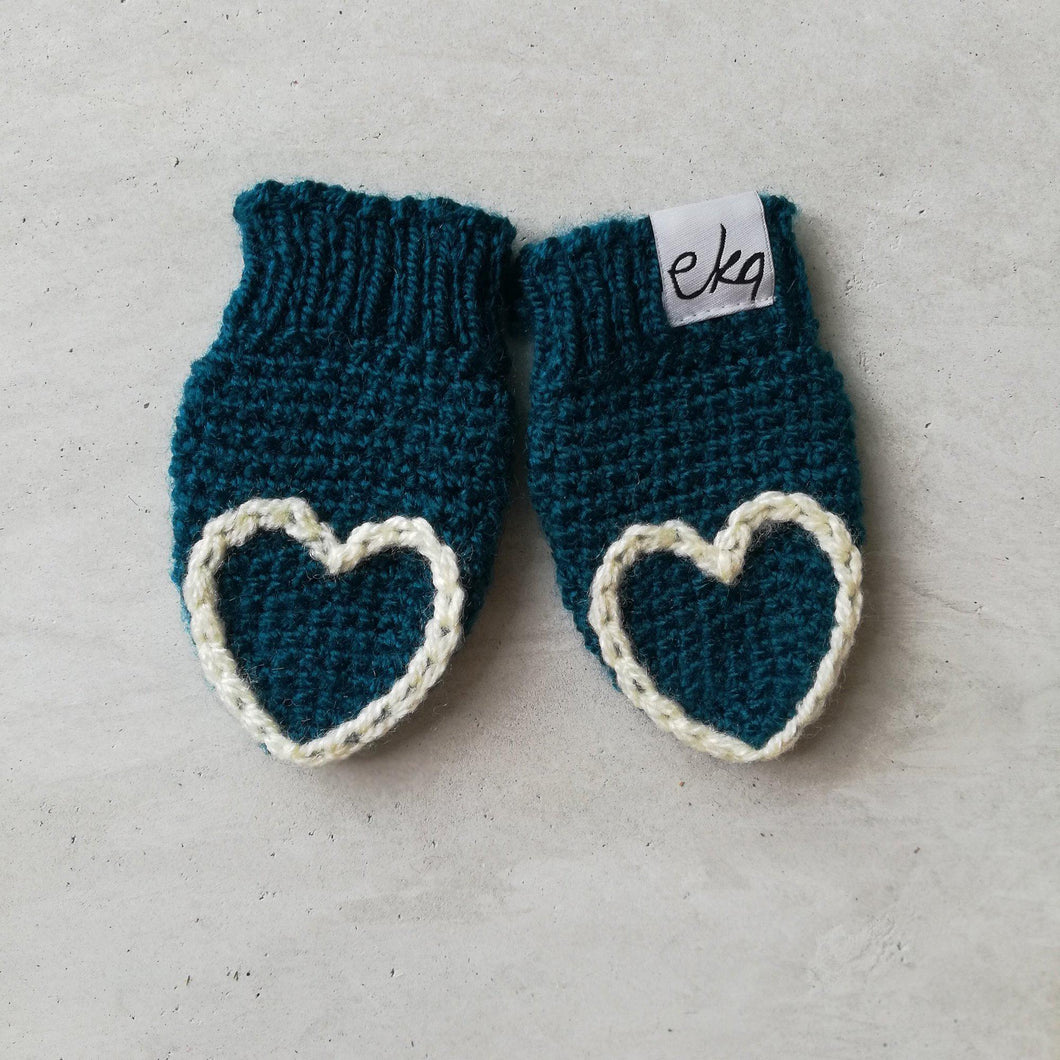 Heart Tipped Mittens For Baby And Child-Mittens-EKA