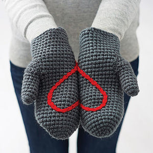 Hidden Heart Mittens - All Sizes-Mittens-EKA