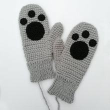 Load image into Gallery viewer, Child&#39;s Paw Print Mittens-Mittens-EKA
